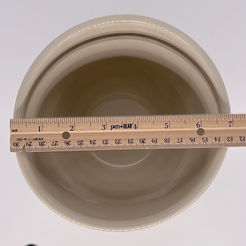 MCM Bitossi Cream Colored Bowl/Planter With Copper Leaves - Picture 6 of 9